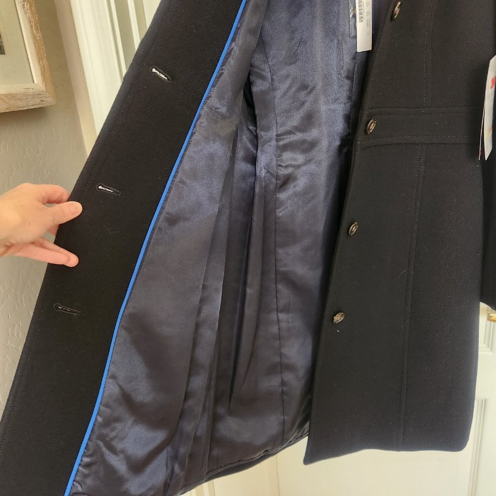 NWT J. Crew Lady Day Coat in Black Size 2 - Picture 8 of 15